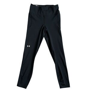 Under Armour Movement High Rise Ankle Leggings Women’s Size S Black Side Pocket